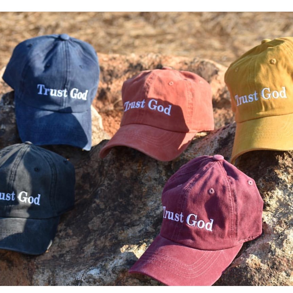 Trust God Colored Dad Hats 🧢